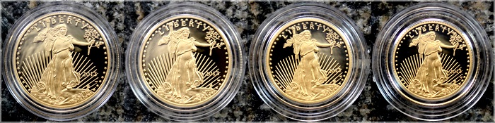 american gold eagle 2013 sada zlatych minci proof