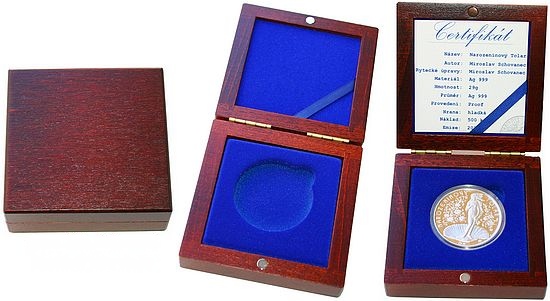 Dřevěná krabička 1 x Ag 45mm