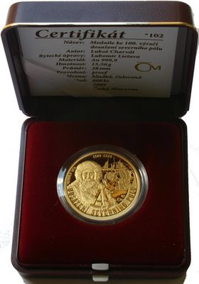Medaile k dosažení severního pólu