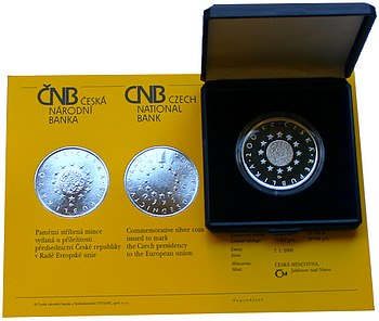 2009 České předsednictví Evropské unie Stříbrná mince