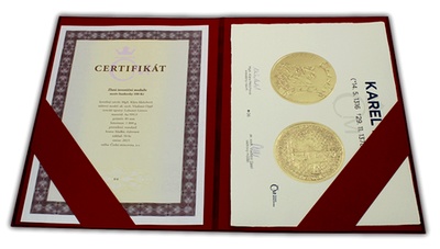 zlata_medaile_karel_iv_1kg_2015_standard_certifikat